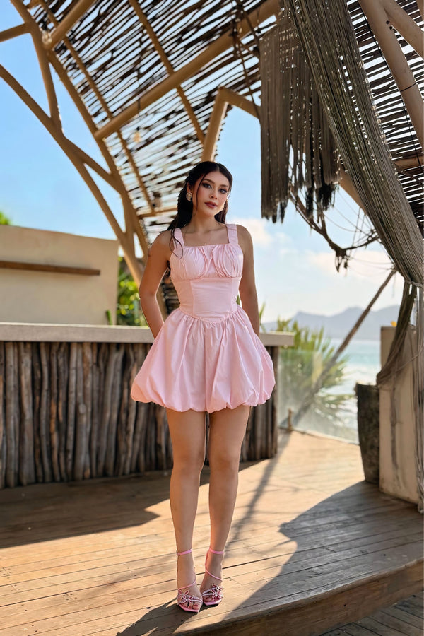 Vestido Ballon Rosa