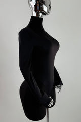 Pantiblusa Manga Larga Negro