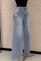 Pantalon High Rise Denim