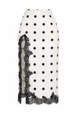Falda Polka con Encaje