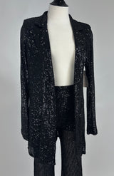 Set de Blazer con Pantalon Lentejuela Negro