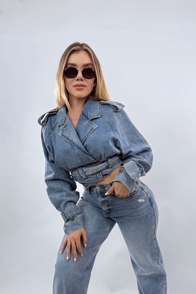 Jacket Denim App de Cintos