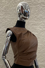 Top Corrugado Vinipiel Café