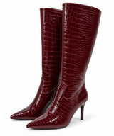Botas Croco Burgundy