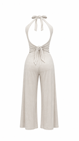 Jumpsuit Asimetrico Beige