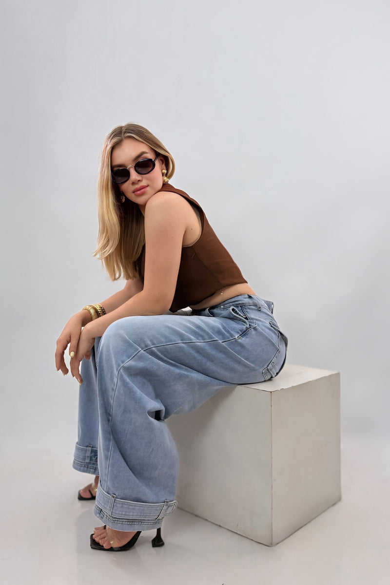 Pantalon Baggy Denim