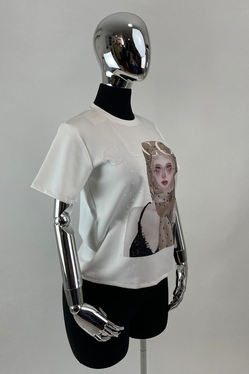 Blusa Dupe Gucci Estampado Mujer