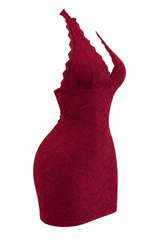 Vestido Amelie Lace Red