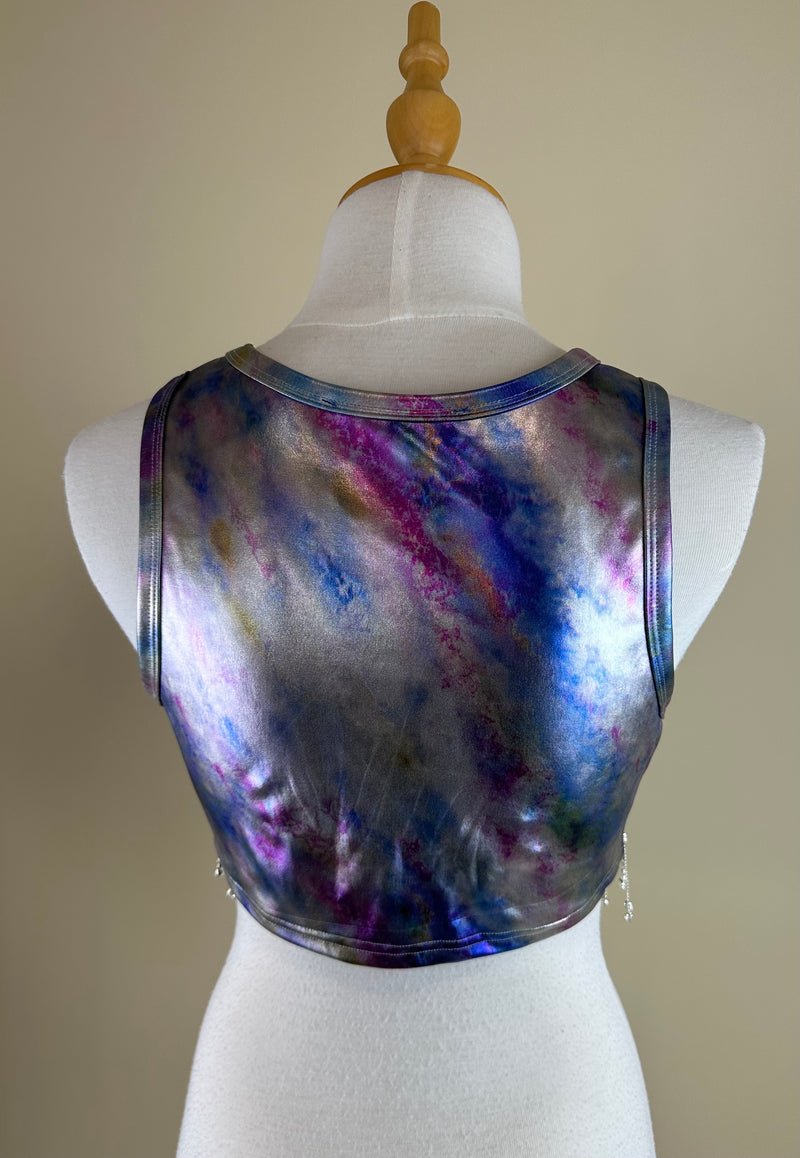 Croptop Con Pedreria Multicolor