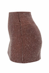 Falda Corta Rhinestone Cafe