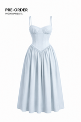 Vestido Midi Corset Azul