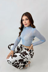 Pantalon Blanco Print Cow