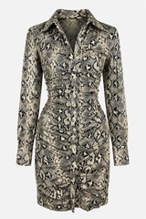 Vestido De Print Snake
