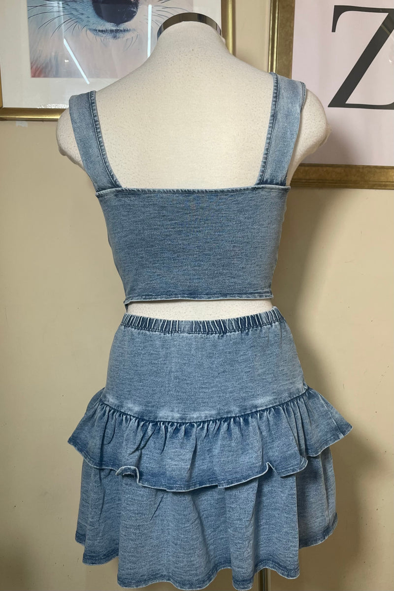 Crop Top Denim Basico