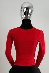 Blusa Manga Larga Rojo