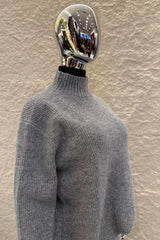 Set Blusa y Pantalon Oversize Tela Sweater Gris
