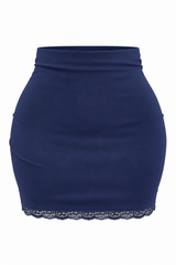 Falda Navy Lace