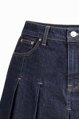 Falda Plisada Dark Denim