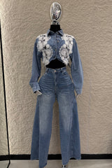 Pantalon Acampanado Denim