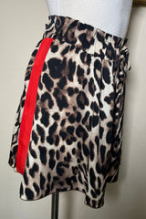 Short Animal Print Franja Roja