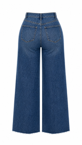 Pantalon Wide Leg Dark Denim