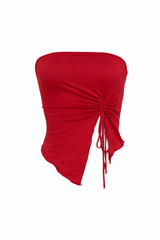 Croptop Asimetrico Rojo
