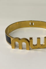 Pulsera Dupe Miu Miu Negro
