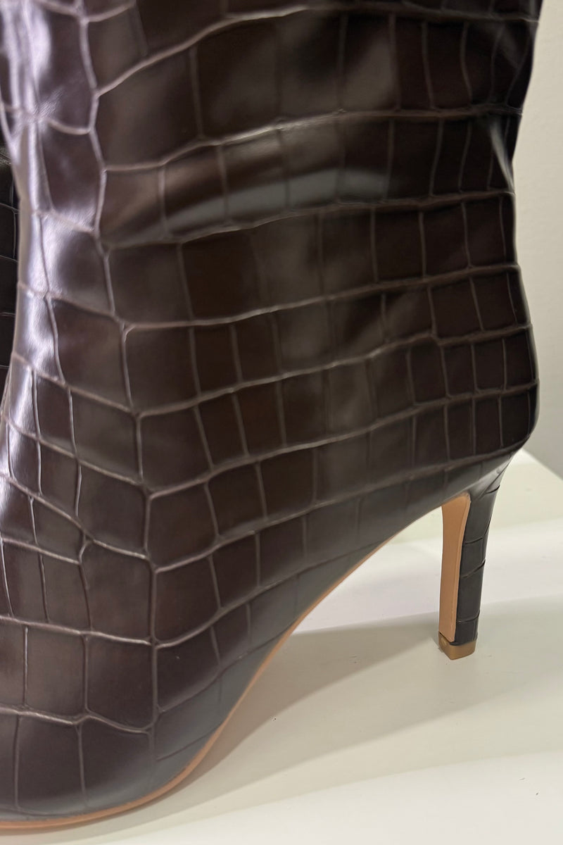 Bota Milan Chocolate Croco