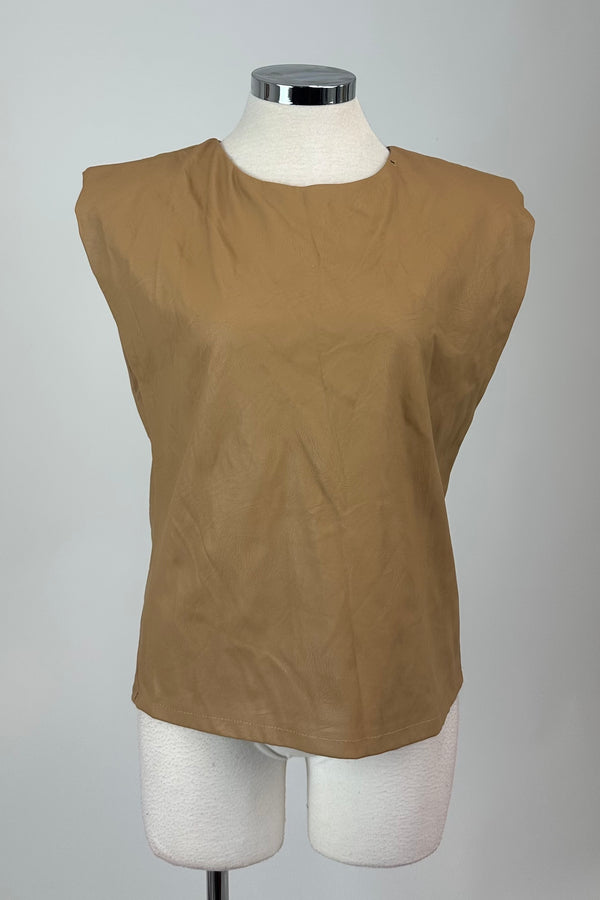 Blusa Cuero De Hombreras
