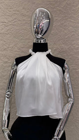 Blusa Halter Olgada Blanca