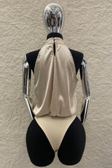 Pantiblusa Satinada Olgada Beige