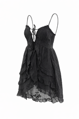 Blusa Mesh & Encaje Negro