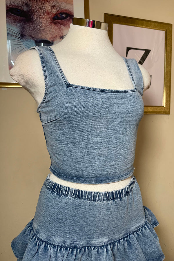 Crop Top Denim Basico