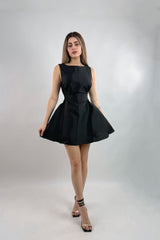 Vestido Volado Negro