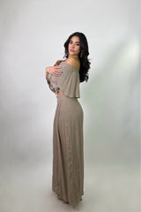 Set Top y Pantalon Olgado Cafe