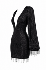 Vestido Midnight Fringe