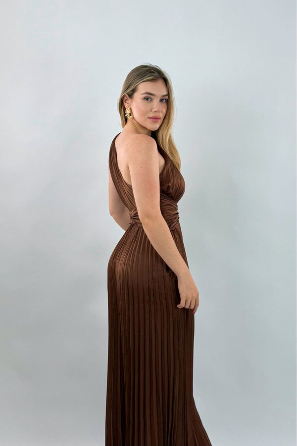 Romper Plisado Chocolate