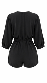 Jumper Manga Larga Negro
