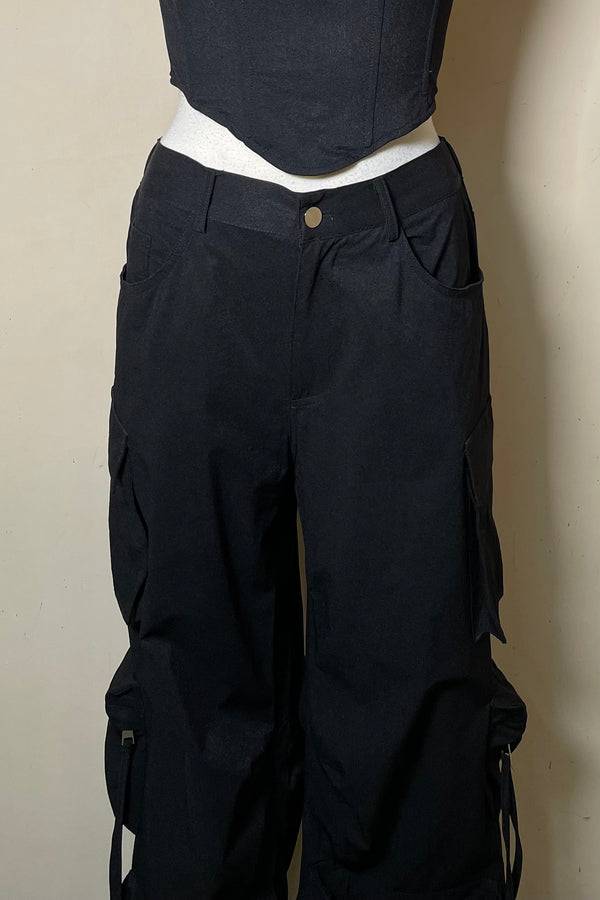 Pantalon Cargo Negro