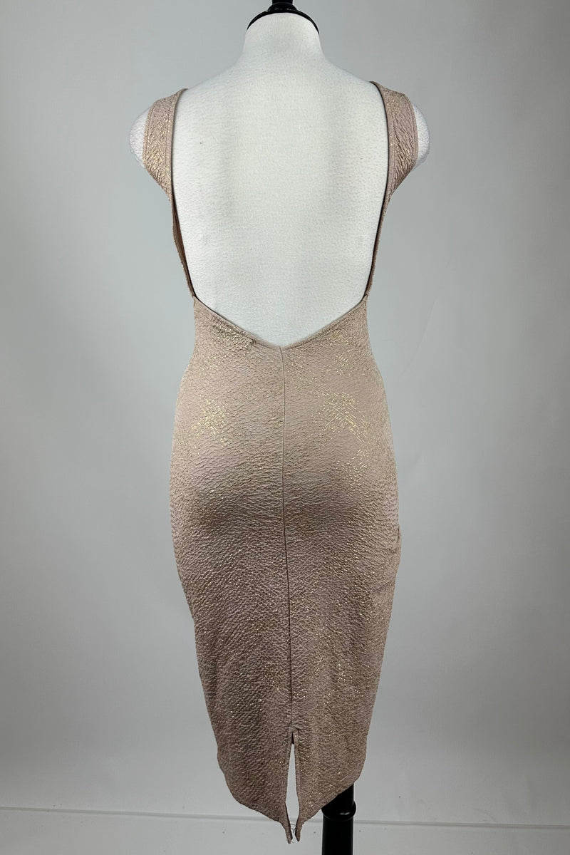 Vestido Ajustado Beige