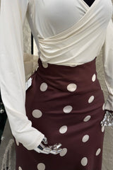Falda Midi Polka Dots Cafe