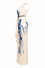 Set de Pantalon Print Floral Azul