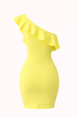 Vestido Con Olan En Manga