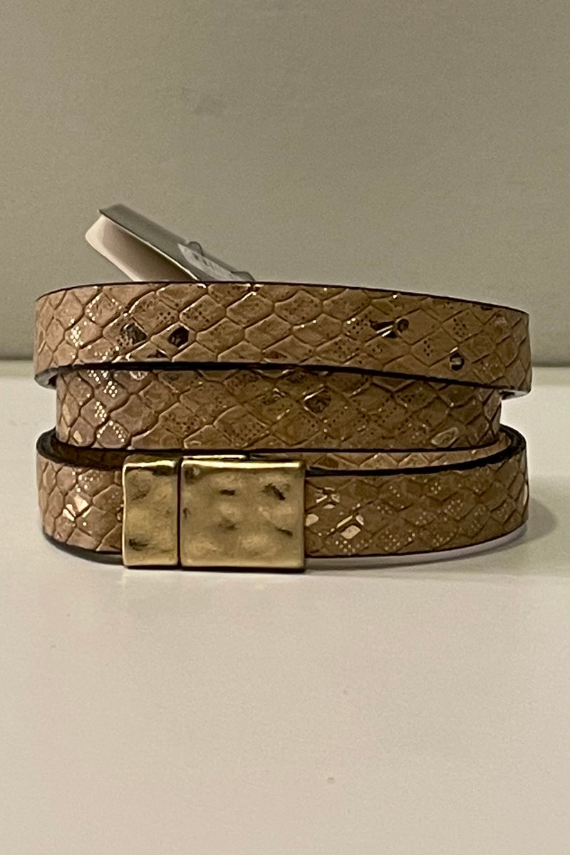 Pulsera Golden Cocodrile