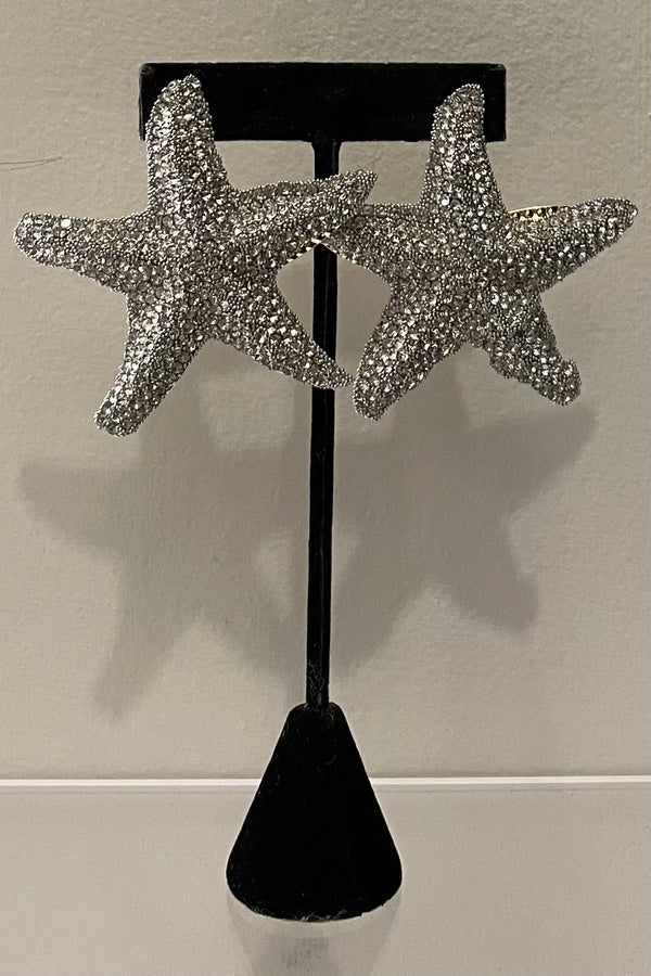 Aretes Starfish Silver