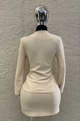 Set Blazer y Falda Beige