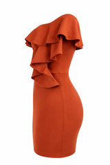 Vestido Terracotta Belle Ruffle
