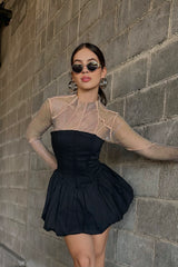 Vestido Bubble Corset Negro