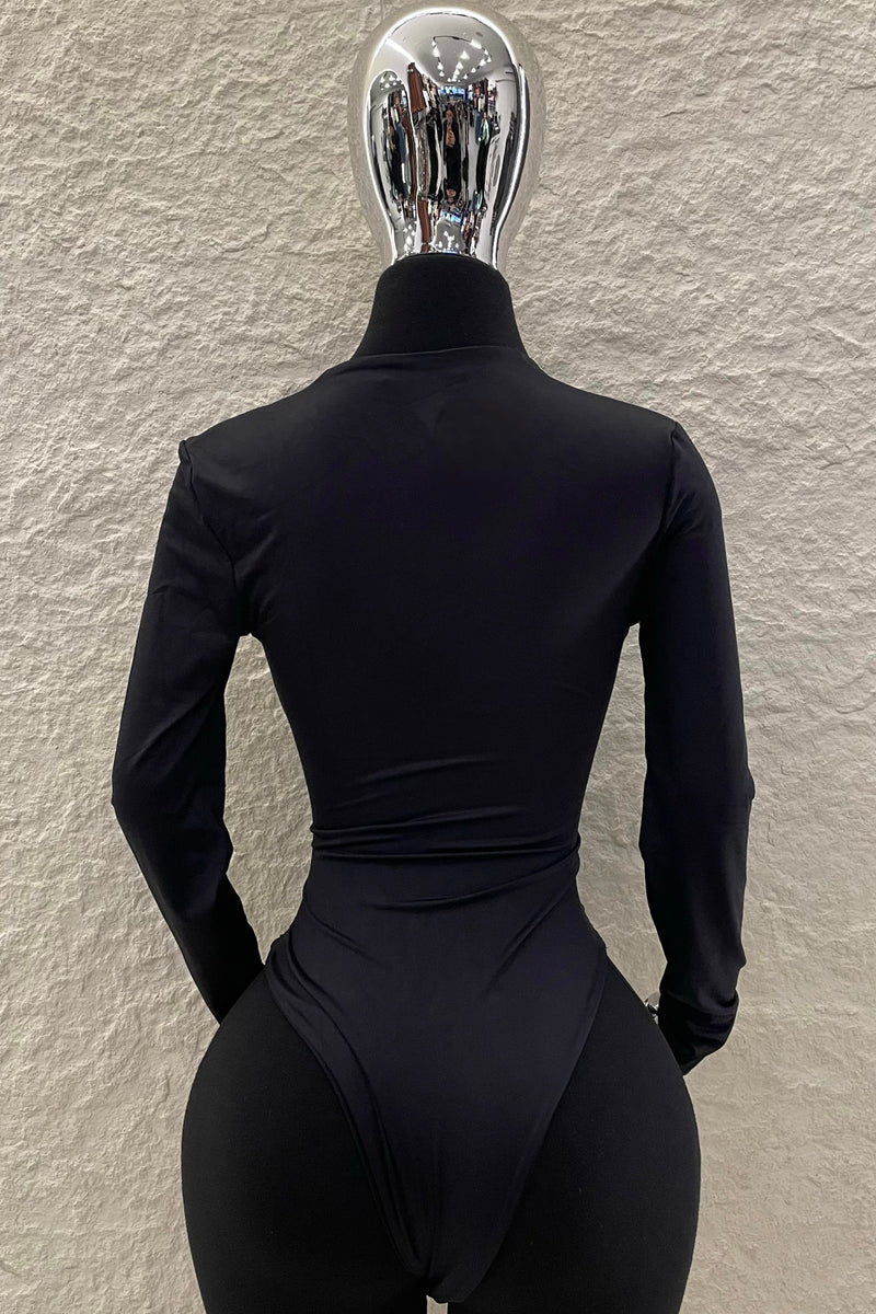 Pantiblusa Manga Larga Negro