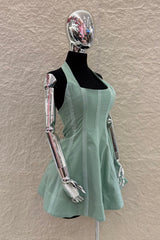 Vestido Halter Corset Menta